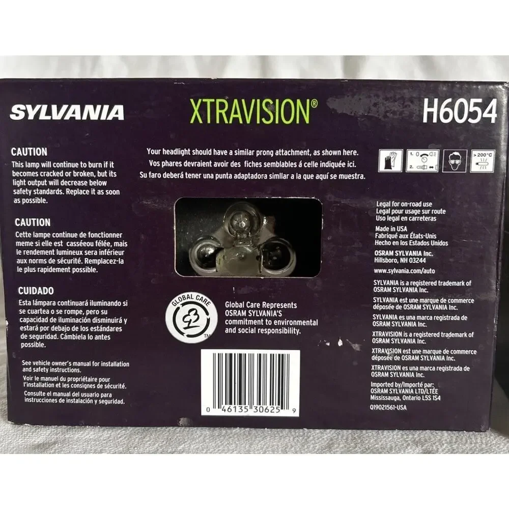 2 - SYLVANIA H6054 Xtravision Headlights